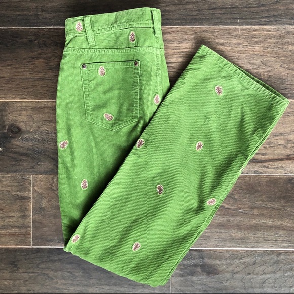 J. Crew Pants - NWT J. Crew Corduroy Embroidered Trousers, Size 4